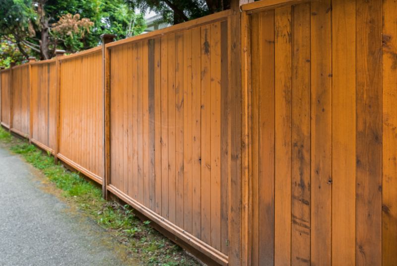 Completed Wood Fence
